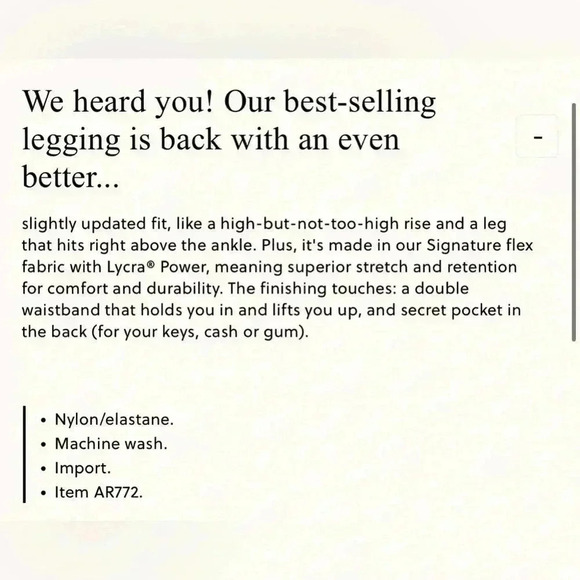 J.Crew High-Rise 7/8 Leggings in Signature Flex Navy Blue Size Large- B32 - Picture 12 of 12